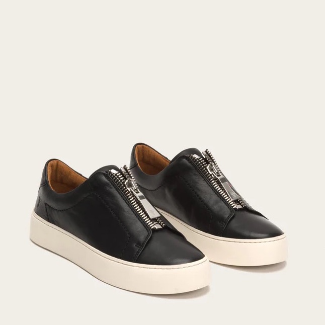 Frye Lena Zip Low Sneaker Size 6